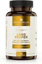 Long Pepper, 500mg/ Vegan Capsule, Organic Quality & 100% Purity - Image 2