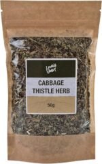 Lowhill Valley Cabbage Thistle Herb Tea - Cut and Dried Cirsium Oleraceum Leaves and Flowers for Liver, Digestive Aid, and Detox Support - Mildly Bitter Flavour - 100% Natural - 50g - Image 2