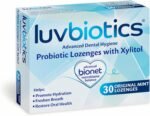 Luv Biotics Sugar Free Original Mint Lozenges with Oral Probiotics,Xylitol & Aloe Vera for Fresh Breath, Dry Mouth Relief, Gum Health & Oral Microbiome Support – 30 Lozenges - Image 2
