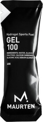 MAURTEN Gel 100 Energy Gel - 12-Pack of 40g - 25g Carbohydrates per Serving - Stomach-Friendly Patented hydrogel Technology for Cycling and Running - Natural & Free of Color or preservatives - Image 2