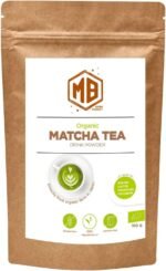 MB Superfoods Japanese Organic Matcha Green Tea Powder - Ceremonial Grade, Pure Vegan, Ideal for Drinking, Cooking, Baking & Smoothies, Enhances Focus & Energy - 100g - Image 2