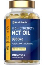 MCT Oil Capsules 3600mg | C8 & C10 | High Strength | Keto Diet Supplement | 120 Softgels | by Horbaach - Image 2