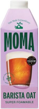 MOMA - Barista Oat Drink - 750ml • 100% Plant-Based & Vegan • Perfectly Foamable for Coffee • Made with British Oats for Creamy Taste • No Added Sugar • Enriched with Vitamins (Pack of 6) - Image 2