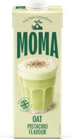 MOMA - Pistachio Flavoured Oat Drink - 1L • 100% Plant Based & Vegan • Perfectly Foamable & Non-Splitting • Nut Free • Enriched with Vitamins • Indulgent & Creamy - Image 2