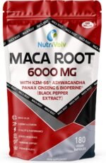 Maca Root 6000mg Complex | 180 Vegan Capsules (90 Day Supply) | with KSM-66® Ashwagandha, Panax Ginseng & BioPerine® | Energy, Stamina, Vitality, Performance, Hormone & Stress Support | by NutriVolv - Image 2