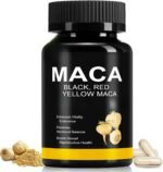Maca Root Powder Capsules with Black Red Yellow Peruvian Maca Root Extract Supplement for Men and Women（60 Vegan Capsules） - Image 2