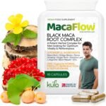 MacaFlow – Black Maca Root Complex for Men - Ginkgo Biloba, Panax Ginseng, L-Arginine, Damiana Leaf Extract, Black Pepper and Zinc for Normal Fertility - 90 Vegan Capsules (Not Tablets) - Image 2