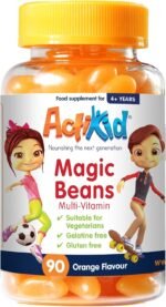 Magic Beans Multi-Vitamin 90x Orange Flavour, Gelatine Free, Immunity Boost, Kids Vitamins, Kids Multivitamin, Childrens Vitamins - Image 2