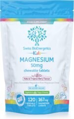Magnesium Chewable Tablets 50mg – Balanced Dosage for Children from 167mg of Magnesium Citrate – Easily absorbable & Highly bioavailable - Tropical Berry Flavour with no Added Sugar - Vegan & UK Made - Image 2