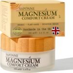 Magnesium Cream for Pain & Joint Relief by Sapónne - for Restless Leg Syndrome, Muscle Tension & Sleep - High Strength Zechstein Magnesium (≈700 mg per 5 ml) Non-Greasy, Vegan & Baby-Safe - 100ml - Image 2