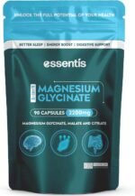 Magnesium Glycinate 3-in-1 Complex 2200mg Triple High-Strength Magnesium Supplements with Bisglycinate, Citrate, Malate 90 Capsules, High Absorption 450mg Elemental Pure Active Ingredient, UK Made - Image 2