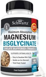 Magnesium Glycinate 400mg - Chelated Bisglycinate for Muscle Recovery & Support - Maximum Absorption & Bioavailability - Magnesium Supplements for Women & Men - Non-GMO - 180ct 2 Month Supply - Image 2