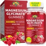 Magnesium Glycinate Gummies 120 Count, 600mg Magnesium Glycinate Gummies for Women,Men and Kids, Support Sleep,Muscle and Relaxation, High Absorption,Sugar Free, Gluten-Free, Non-GMO - Image 2