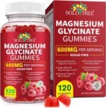 Magnesium Glycinate Gummies 600mg – Sugar-Free High Absorption Magnesium with L-Threonate, Supports Relaxation, Calm & Restful Sleep, with Vitamin B6 & D3 – 120 Berry-Flavor Gummies - Image 2
