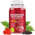 Magnesium Glycinate Gummies for Adults 120 Count - 600 MG Per Serving, Promotes Relaxation & Restful Sleep, Focus, Supports Heart & Bone Health, Raspberry Flavor, Non-GMO - Image 2