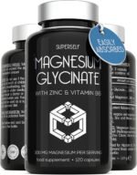 Magnesium Glycinate Supplement - 1500mg Magnesium Bisglycinate Capsules with Zinc & Vitamin B6-120 Tablets High Strength Complex - 300mg Chelated Supplement with Zinc - Advanced Absorption - UK Made - Image 2