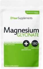 Magnesium Glycinate by Your Supplements | UK Made | True Unblended Bisglycinate | 180 High Absorption Capsules | Suitable for Vegetarians & Vegans - Image 2