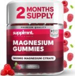 Magnesium Gummies for Adults - 120 Raspberry Vegan Gummies - 1455 Milligram of Magnesium Citrate Offering 160 Milligram - Gluten-Free Supplement for Women & Men - 2-Month Supply - Image 2