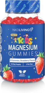 Magnesium Gummies for Kids – Calm, Focus & Sleep Support – Natural Strawberry Flavour – No Added Sugar - Vegan & Non-GMO – Magnesium Citrate Supplement for Children, 60 Gummies - Image 2