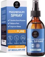 Magnesium Spray for Restless Legs, Muscle Cramps, Joints & Sleep – Topical Magnesium Oil for Feet & Body – Zechstein Source – 100% Natural & Ultra Pure – 200ml Glass Bottle - Image 2