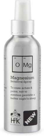 Magnesium Spray for Sensitive Skin Magnesium for Sleep Sore Muscle Repair Restless Legs Menopause Relief OMG 175ml by H2K Botanicals - Image 2