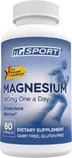 Magnesium Supplement Complex MGSPORT - High Absorption with Vitamins B6, D, E - Supports Muscle Function, 60 Servings - Image 2