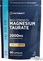 Magnesium Taurate Supplement 2000mg | High Strength Balanced Formula for Absorption & Bioavailability | 90 Vegan Capsules | for Men & Women | Horbaach - Image 2