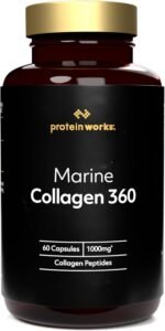 Marine Collagen, Science-Backed Collagen Supplement, Type 1 Collagen Peptides, Enhanced with Vitamin C, Zinc & Selenium, Healthy Skin, Hair & Nails, 60 Capsules - Protein Works - Image 2
