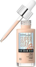 Maybelline Super Stay Skin Tint Foundation, With Vitamin C*, Foundation and Skincare, Long-Lasting up to 24H, Vegan Formula, Shade 06.5 - Image 2