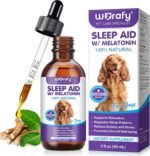 Melatonin for Dogs & Cats - Natural Sleep Support & Calming Aid with Ashwagandha & L-Theanine - Bacon Flavour Liquid Drops for Relaxation, Travel & Noise Stress - 60ml - Image 2