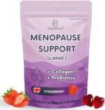 Menopause Support Gummies with Collagen & Probiotics – Sage, Red Clover, Ashwagandha, Lions Mane, Biotin & Hyaluronic Acid – Vitamin B6, D3, C, Zinc & Magnesium – 60 Gummies - Image 2