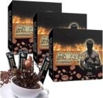 Men's Energy Coffee - Black Maca Men's Energy Coffee,Maca Coffee Powder, Instant Maca Coffee for Men, Coffee Blended for Men (3BOX) - Image 2