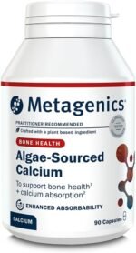 Metagenics Algae-Sourced Calcium - for Bone Support - with Vitamin D3, Magnesium - Vegan, Non-GMO - 90 Capsules - Image 2