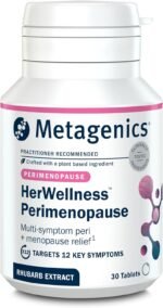 Metagenics HerWellness Perimenopause - with ERR 731 Rhubarb Extract - Plant-Based Supplement for Womens Health - Vegan, Non-GMO - 30 Tablets - Image 2