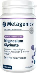 Metagenics Magnesium Glycinate 100mg – High Strength Supplement - Supports Energy Metabolism & Nervous System Function – 220 Tablets - Image 2