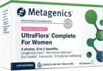 Metagenics UltraFlora Complete for Women - 5-in-1 Benefits - 4 Strains, 4 Billion - 30 Vegetarian Capsules - Image 2