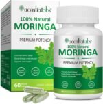Moringa Leaf Capsules 800mg, Moringa Powder Capsules Supplement Supports Energy, Joint & Immunity & Gut Health, Overall Vitality, Pure Vegan Extract Non-GMO (60pcs) - Image 2