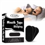 Mouth Tape| Snoring Aids for Women & Men| Mouth Tape for Sleeping | Sleep Aid to Improve Nasal Breathing| Sleep Tape| 30 Hypoallergenic Anti Snoring Strips (Black) - Image 2