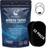 Mouth Tape for Sleeping 32 Pack (Black) - Sleep Tape, Hypoallergenic Sleep Strips, Medical-Grade Adhesive, Supports Nasal Breathing, Sleep Aid for Men & Women to Improve Sleep Quality by Breathify - Image 2