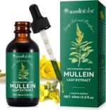 Mullein Drops, Mullein Leaf Extract for Lungs Natural Mullein Leaf Extract Drops, Fast Absorption, Lungs Cleanse, 60ml - Image 2
