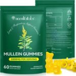 Mullein Gummies for Lungs, 2000mg Mullein Leaf Extract for Lungs Detox and Cleanse, Organic Mullein Herbal Supplement for Mucus Relief & Respiratory Support, Non-GMO, 60 Gummies (1 Month Supply) - Image 2