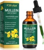 Mullein Leaf Extract Drops, Mullein Leaf Extract for Lungs Cleanse, Vegan Mullein Herbal Supplements Fast Absorption, Mullein Leaf Drops 60ml - Image 2