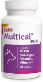 Multical Plus 90 tab Natural Multivitamins Calcium Prebiotics Specially Pregnant Nursing Dogs - Image 2