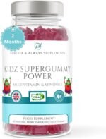 Multivitamin Gummy for Kids - 60 Natural Berry Flavoured Vitamins & Mineral Gummies for Children - Free from Artificial sweeteners - Vitamins D, C, A, B, & E chewable Supplements 3 Years + - Image 2