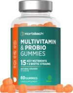 Multivitamin ProBio Gummies for Women and Men | 60 Count | Orange Flavour | 15 Essential Nutrients with 3 Biotic Strains for Daily Support | 5 Billion CFU | Vegan Supplement | by Horbaach - Image 2