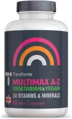 Multivitamins Nutritional Supplements for Women and Men, 365 Tablets, 1 Year Supply, 24 Active Vitamins and Minerals inc Vitamin D, C, B, Iron, Magnesium, Zinc, Vegan Vegetarian, UK Made by Transforme - Image 2