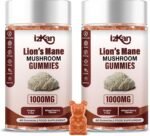 Mushroom Gummies 1000mg - Lion Mane Mushroom Gummies Supplement Promotes Focus, Memory, and Mood - 60 Count (Mixed Berry Flavor, Halal, Gluten-Free, Vegan) (2) - Image 2