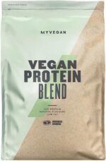 MyVegan Protein Blend by MyProtein. Natural Vegan Protein Powder with 5g of BCAAs. Great Tasting Strawberry Flavoured Plant Based Pea Protein. Gluten-Free and Low in Sugar - 1kg (33 Servings) - Image 2