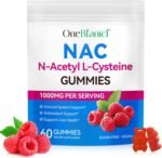 NAC Gummies 1000Mg N-Acetyl Cysteine, Sugar-Free NAC Gummies for Antioxidants & Immune Support, Lung & Liver Health, Supports Respiratory Health 60Ct - Vegan - Image 2