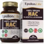 NAC N-Acetyl-Cysteine 600mg L-Cysteine Vegan Supplement | 90 Capsules Pure NAC N-Acetylcysteine Cysteine | Glutathione Support Antioxidant | UK Made Clean Veggie Pills - Image 2
